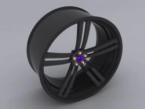 custom car rim 3D Model