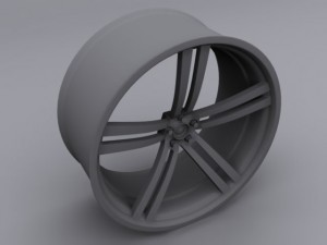 custom car rim Modelo 3D