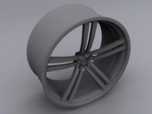 custom car rim 3D Model