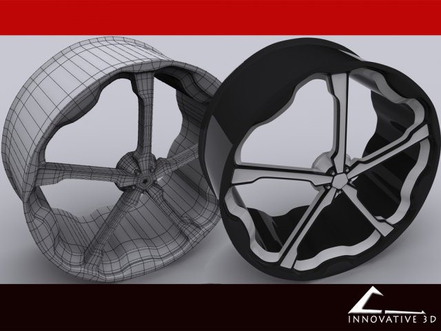 custom rim Model 3D .c4d .max .obj .3ds .fbx .stl .blend 
