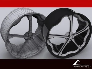 jante personnalis&eacute;e Modèle 3D