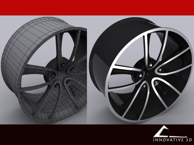 custom rim 3D Model .c4d .max .obj .3ds .fbx .stl .blend 