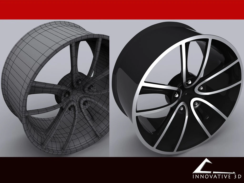 custom rim 3D Model .c4d .max .obj .3ds .fbx .stl .blend 
