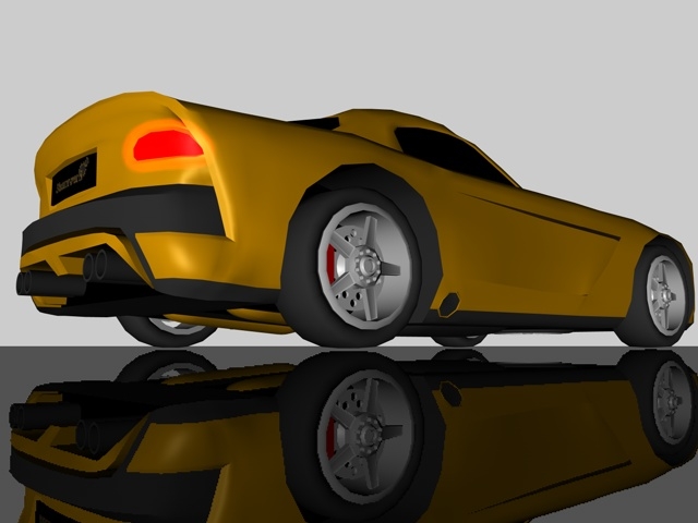 dodge viper 3D Model .c4d .max .obj .3ds .fbx .stl .blend 