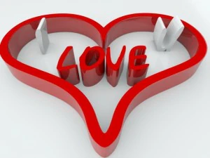 love heart 3D Model