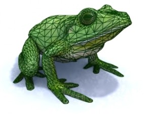white lipped tree frog 3D Model