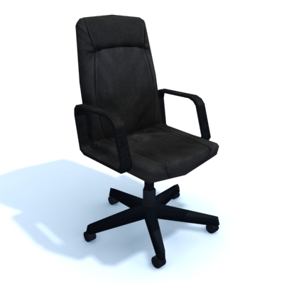 executive office chair 3D Model .c4d .max .obj .3ds .fbx .stl .blend 