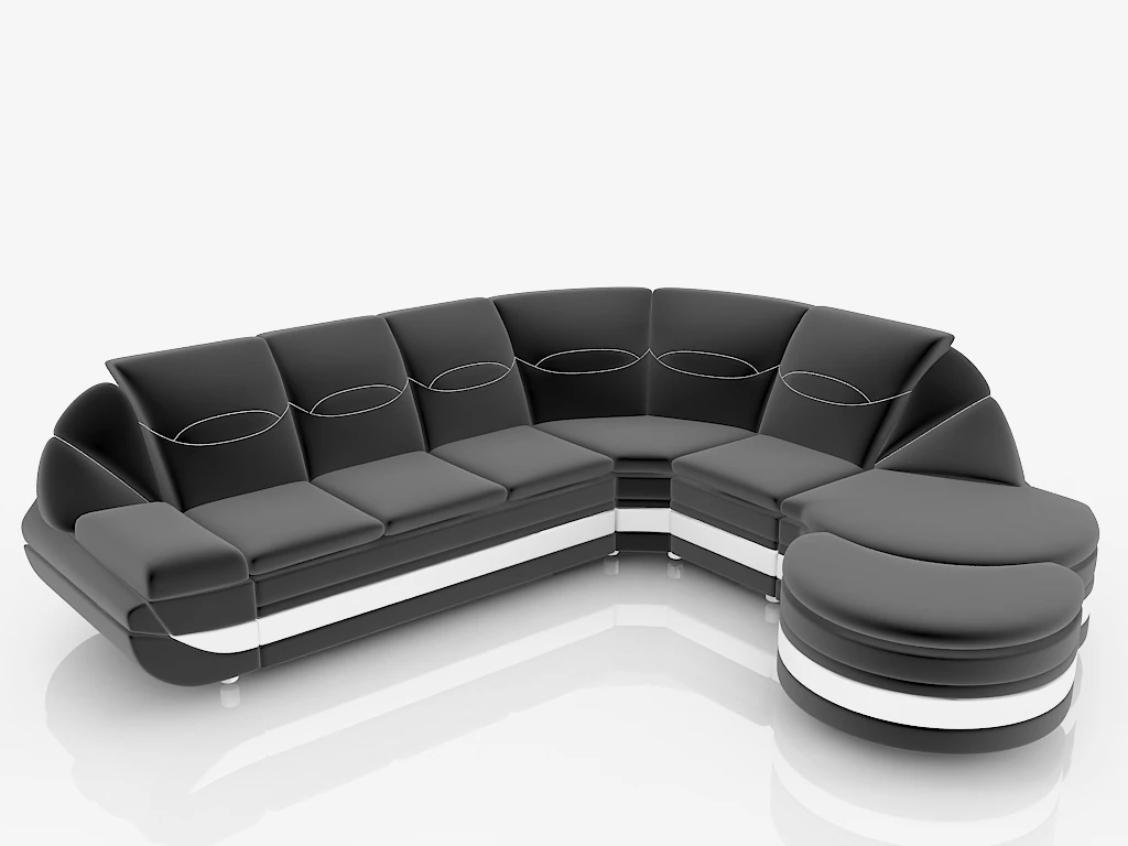 sofa paola 2 3D Model .c4d .max .obj .3ds .fbx .stl .blend