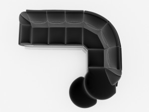 sofa paola 2 Modèle 3D