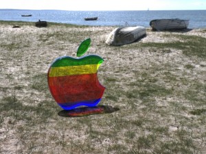 apple old logo Model 3D