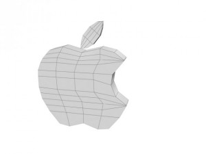 apple old logo 3D Модель