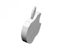 apple old logo 3D Модель