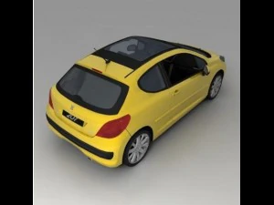pegeot 207 3D Model