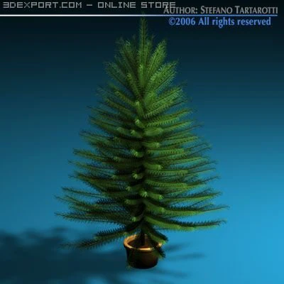 christmas tree 3D Model .c4d .max .obj .3ds .fbx .stl .blend 