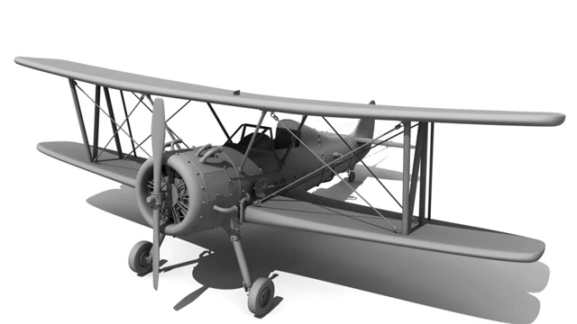 baron airplane 3D Model .c4d .max .obj .3ds .fbx .stl .blend 