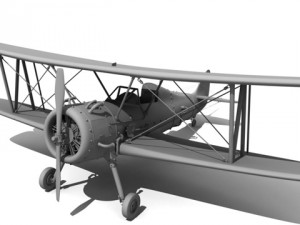 baron airplane Modelo 3D