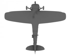 baron airplane 3D 模型