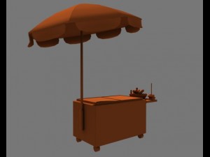 hot dog stand 3D Модель