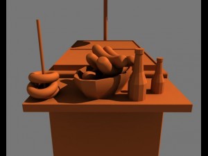 hot dog stand 3D Модель