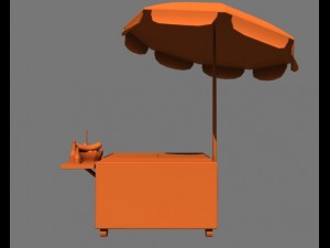 hot dog stand 3D Модель