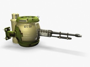 scifi turret Modèle 3D