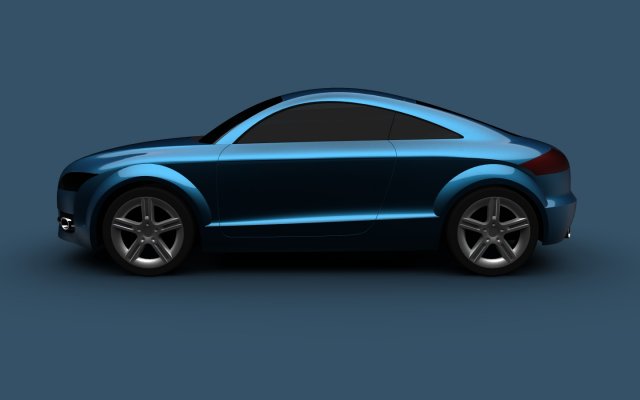 audi tt 2007 3D 模型 .c4d .max .obj .3ds .fbx .stl .blend