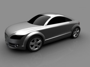 audi tt 2007 3D 模型