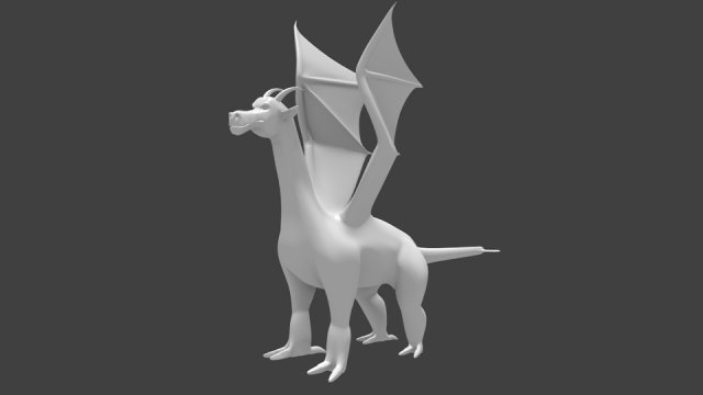 dragon Modèle 3D .c4d .max .obj .3ds .fbx .stl .blend 