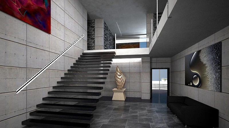 foyer interior scene 3D Model .c4d .max .obj .3ds .fbx .stl .blend 