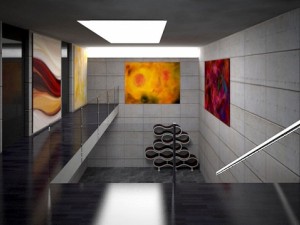 foyer interior scene Modelo 3D