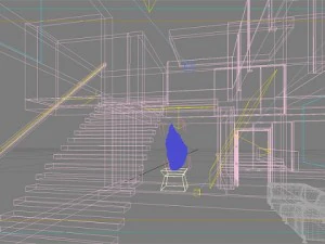 foyer interior scene 3D Model