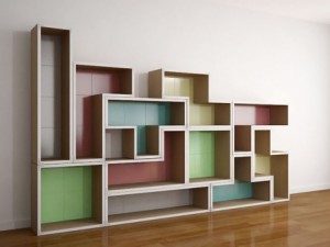modern shelf Modelo 3D