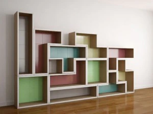 современная полка 3D Модель