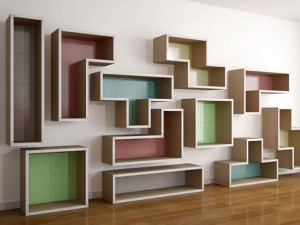 modern shelf 3D मॉडल
