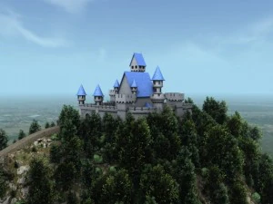 medieval castle scene 3D Model