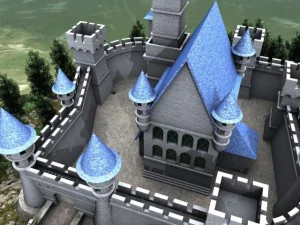 medieval castle scene 3D Model
