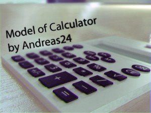 calculator Model 3D
