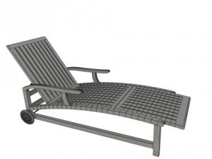 deck chair 3D 模型