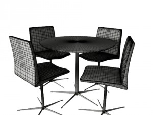 dinner table 3D Model