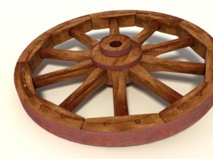 wagon wheel 3D Model