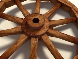 wagon wheel Modelo 3D
