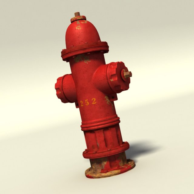 hydrant 3D Model .c4d .max .obj .3ds .fbx .stl .blend 