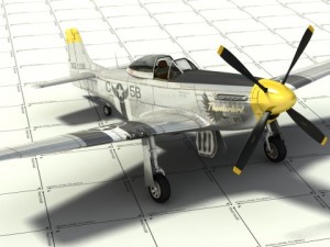 p51d fighter 3Dモデル