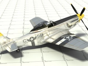 p51d fighter 3D मॉडल