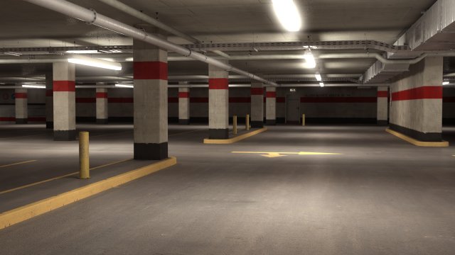 parking level 3D Model .c4d .max .obj .3ds .fbx .stl .blend 