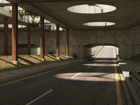 Stadttunnel 3D Modell