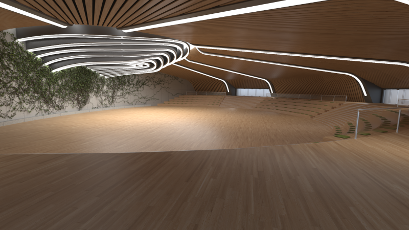 Forum Hall 3D Model .c4d .max .obj .3ds .fbx .stl .blend