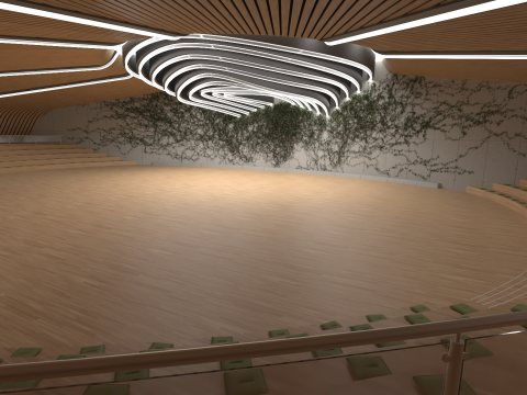 Forum Hall 3D Model