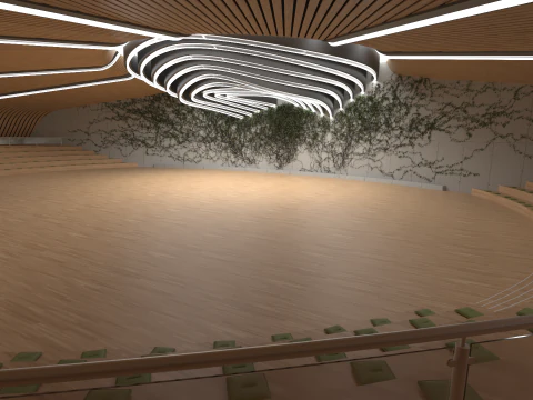 Forum Hall 3D Model