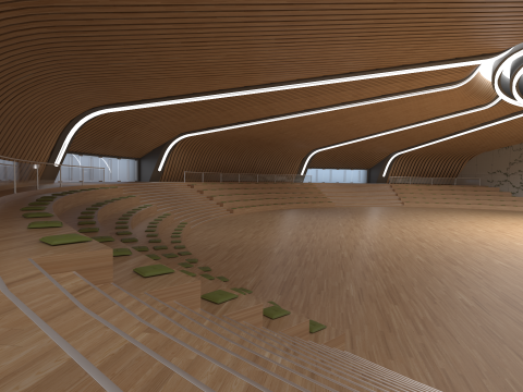 Forum Hall 3D Model